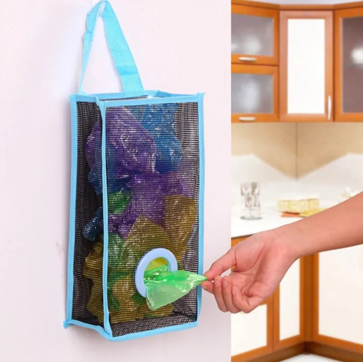 Plastic Bag & Shopper Holder for Kitchen, Bathroom & Closet – Space-Saving Hanging Organizer