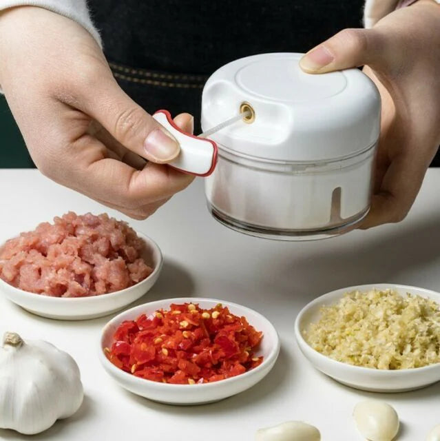 Mini Vegetable Chopper – Manual Food Chopper for Onions, Garlic & Vegetables