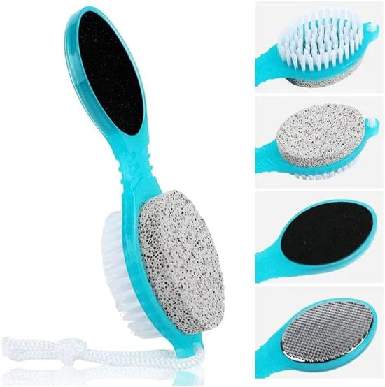4 in 1 Foot Care Callus Brush – Pedicure Foot Scrubber for Dead Skin Removal