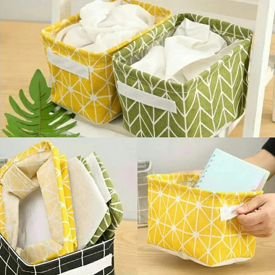 Foldable Storage Organizing Basket – Space Saving Clothes & Home Organizer