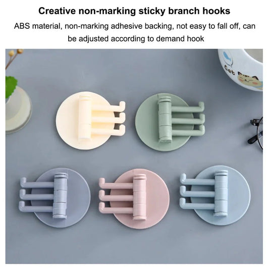 Branch Hook Plastic Non-Marking Hook – Creative Wall Hanger for Home