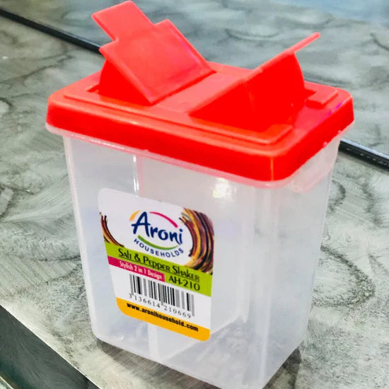 2-in-1 Salt & Pepper Shaker – Dual Spice Dispenser for Kitchen & Dining Table