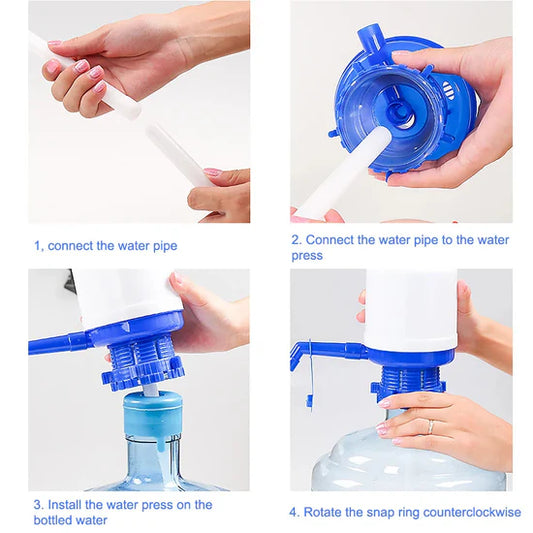 Manual Water Pump Dispenser – Hand Press Bottle Pump for 19L Water Bottles