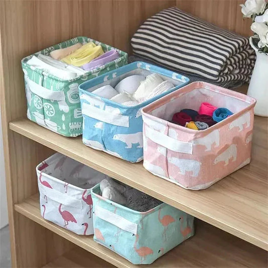 Foldable Storage Organizing Basket – Space Saving Clothes & Home Organizer