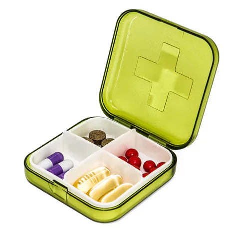 Pill Box Medicine Holder – Portable Medicine Organizer Case