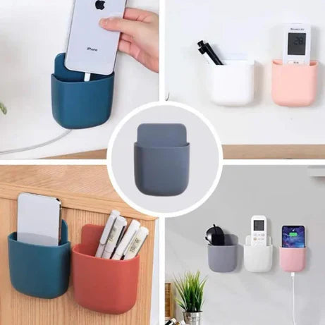 U-Shaped Wall Mounted Mobile Phone Holder – Universal Adhesive Stand for Charging & Storage