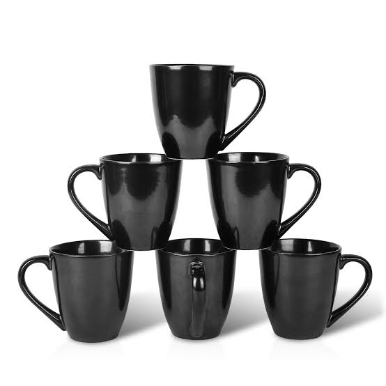 6 PACK OF LARGE 350 ML MUGS