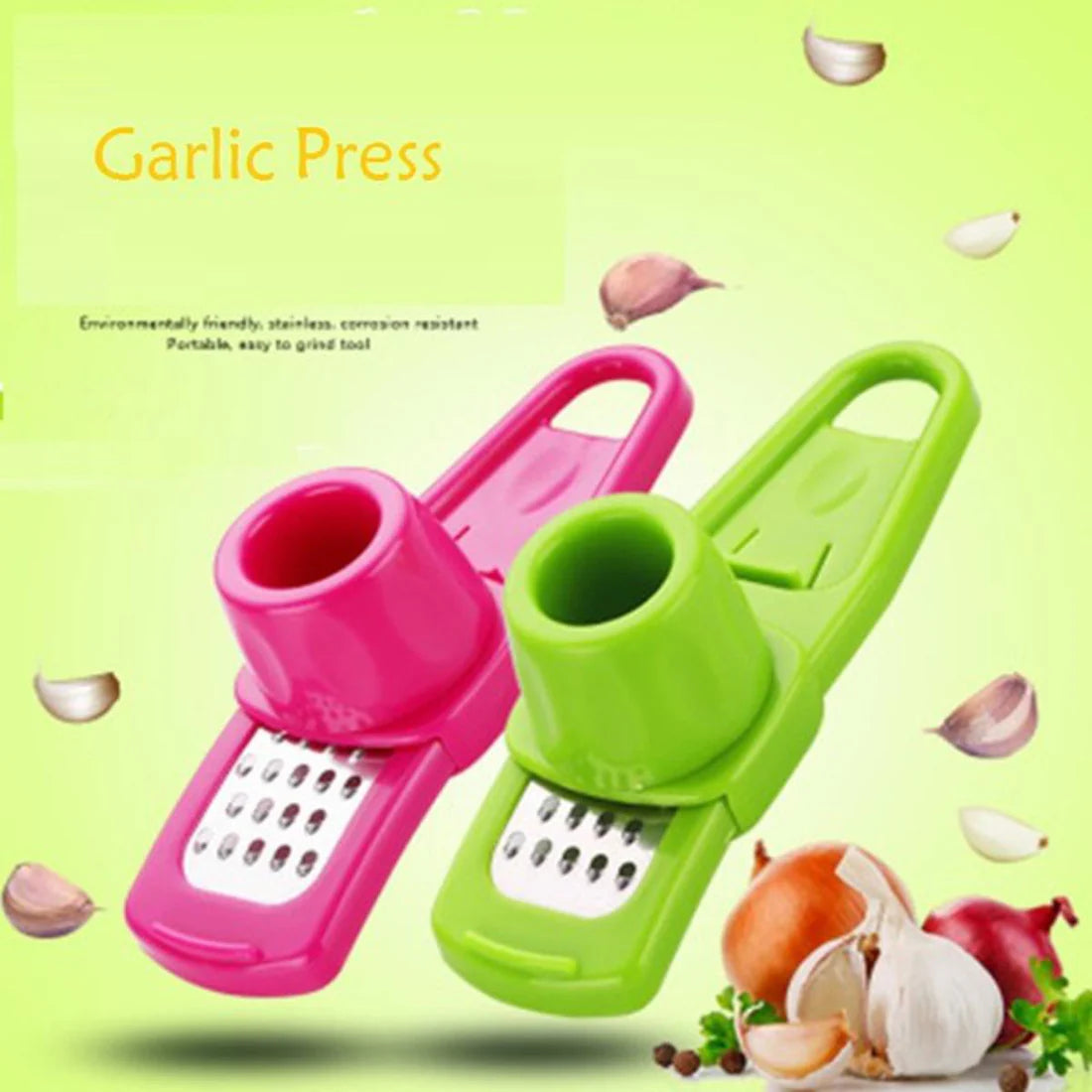 Multifunction Mini Garlic Grater – Compact Handheld Grating Tool for Garlic, Ginger, Cheese & Spices