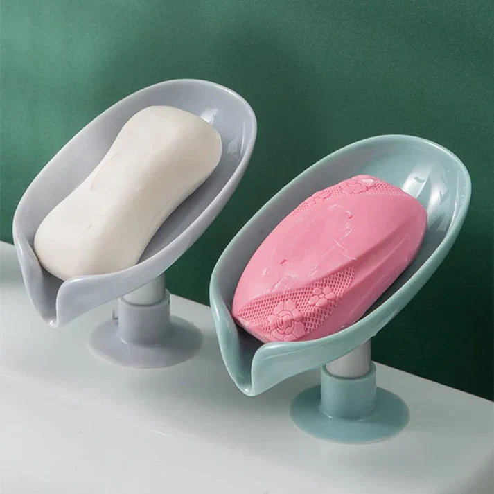 1Pcs Drain Soap Holder – Self-Draining Soap Dish for Bathroom, Sink & Kitchen Use