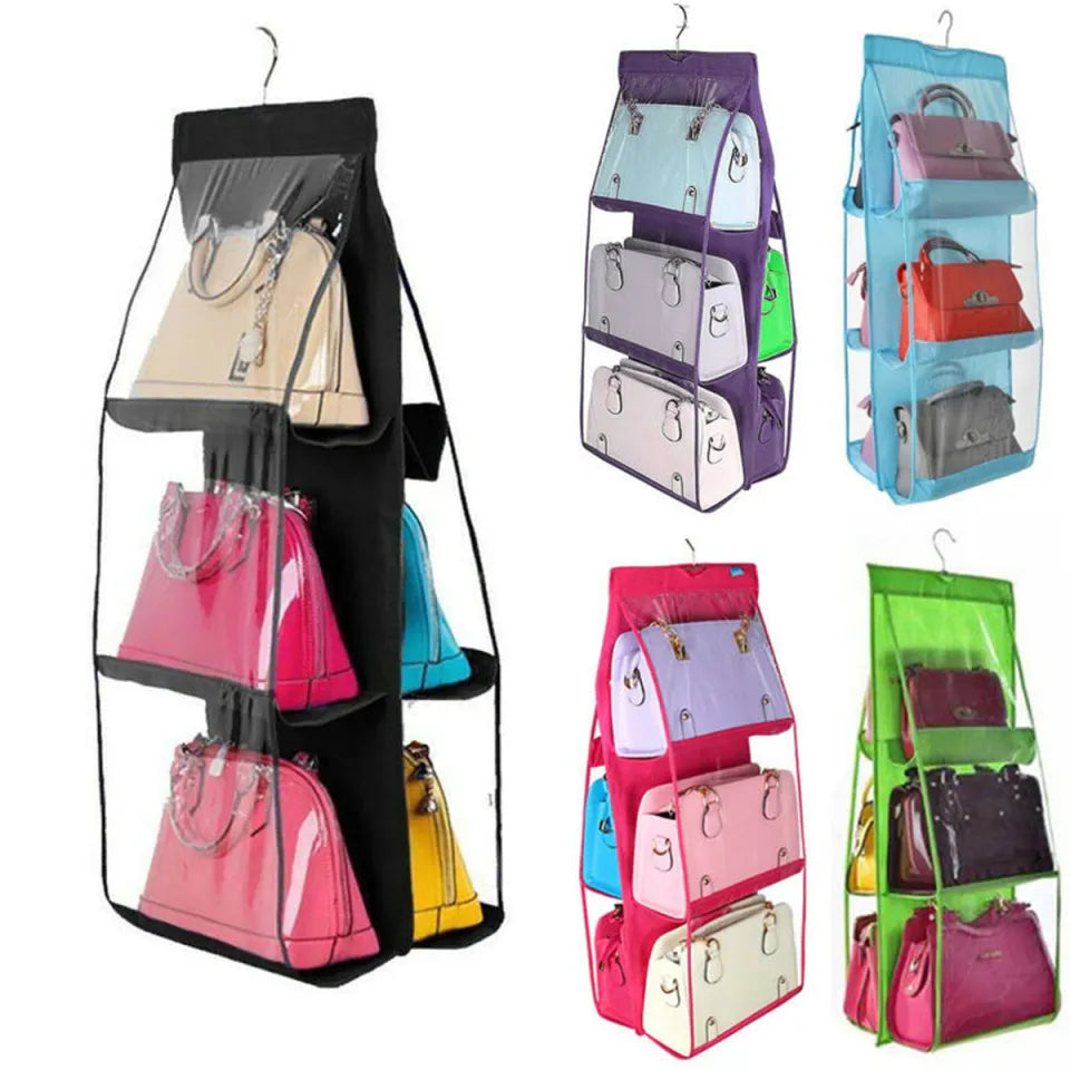 6 Pocket Bag Organizer – Compact Handbag Insert for Storage & Easy Access