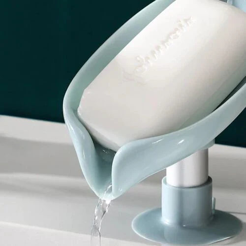 1Pcs Drain Soap Holder – Self-Draining Soap Dish for Bathroom, Sink & Kitchen Use