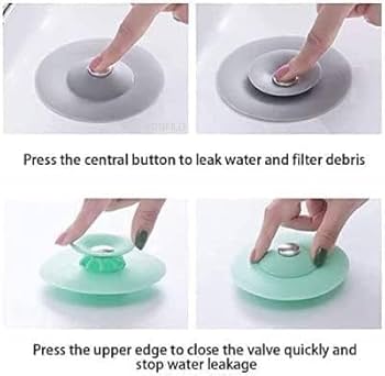 Silicone Basin Stopper – Universal Sink Plug & Drain Cover for Kitchen