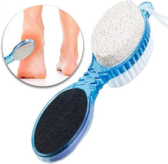 4 in 1 Foot Care Callus Brush – Pedicure Foot Scrubber for Dead Skin Removal