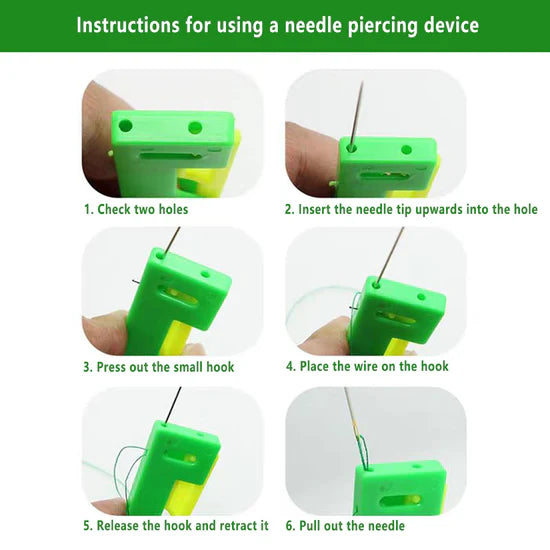 Automatic Needle Threader – DIY Stitch Insert Guide for Sewing & Crafts
