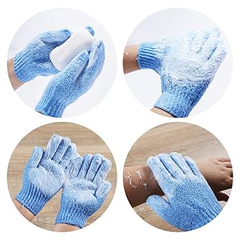 1PC Bath Gloves Scrubber for Women & Men – Nylon Exfoliating Shower Glove