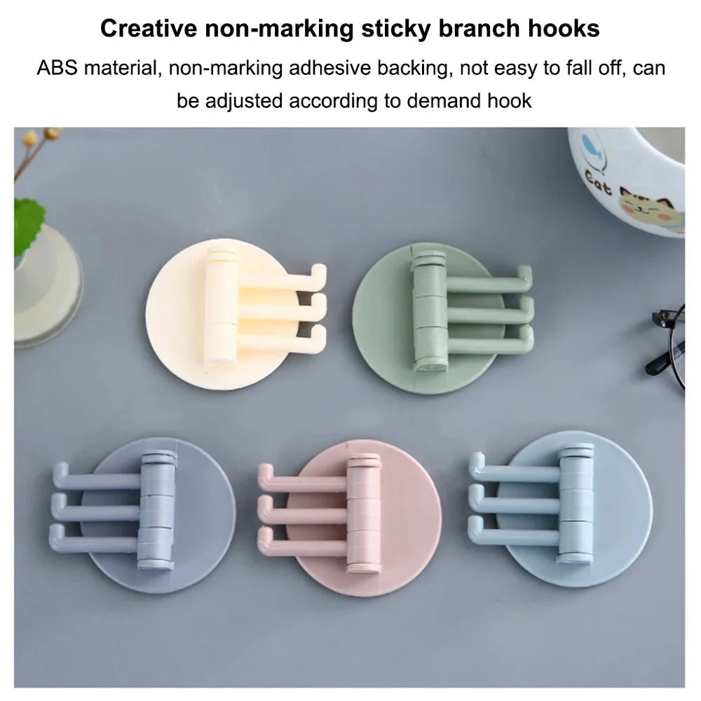 Branch Hook Plastic Non-Marking Hook – Creative Wall Hanger for Home