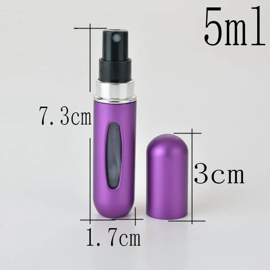 1Pcs 5ml Portable Mini Refillable Perfume Atomizer Bottle – Travel Spray Bottle