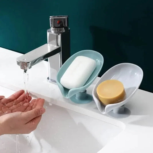 1Pcs Drain Soap Holder – Self-Draining Soap Dish for Bathroom, Sink & Kitchen Use