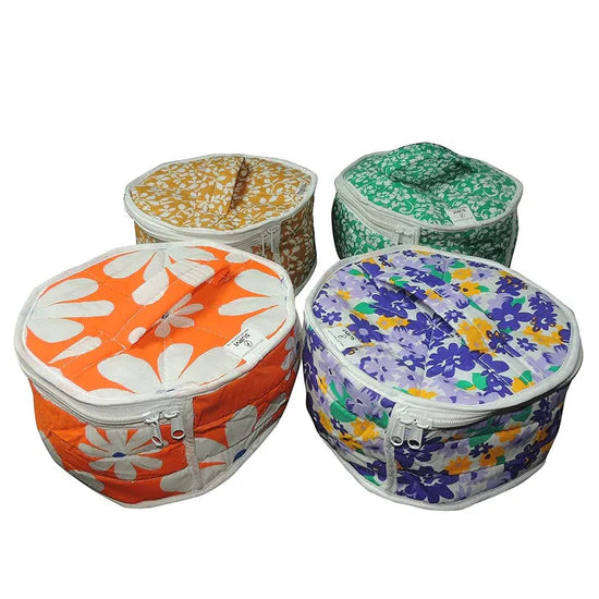 Cotton Zip Roti Box – Insulated Roti Warmer with Zipper for Fresh & Hot Rotis