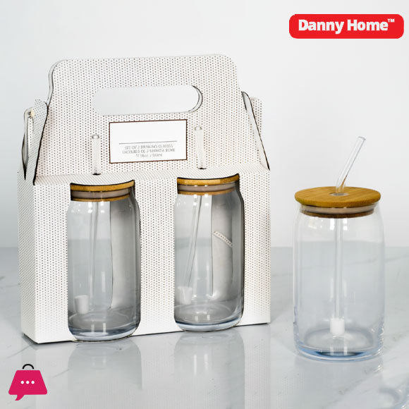 Danny Home Cola Drinking Glass Cup 2pcs 500ml