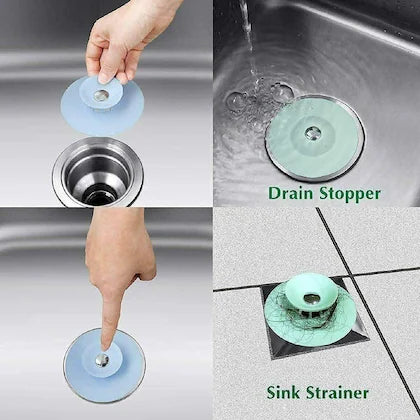 Silicone Basin Stopper – Universal Sink Plug & Drain Cover for Kitchen