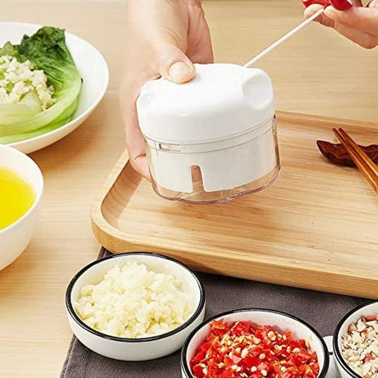 Mini Vegetable Chopper – Manual Food Chopper for Onions, Garlic & Vegetables